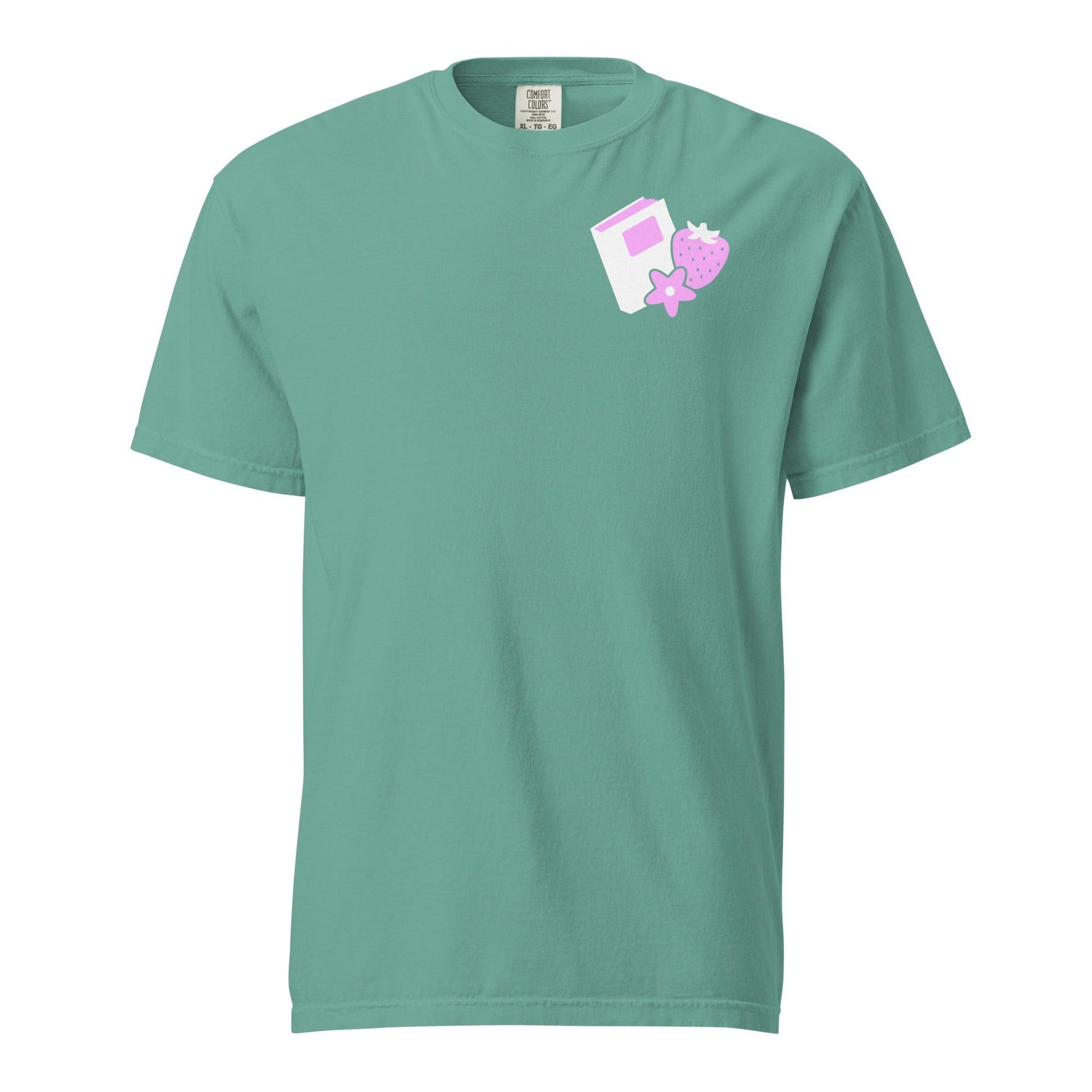 You Deserved A New Book T-shirt - The Bean Workshop - book addiction, book buying, book design, book justification, book lover gift, book t-shirt, bookaholic apparel, funny book shirt, read everyday, reading shirt, Short n' Sweet Collection, t-shirt, tee