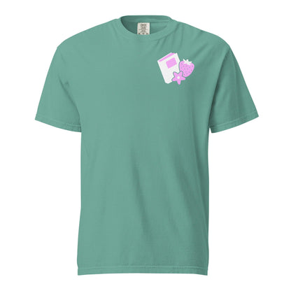 You Deserved A New Book T-shirt - The Bean Workshop - book addiction, book buying, book design, book justification, book lover gift, book t-shirt, bookaholic apparel, funny book shirt, read everyday, reading shirt, Short n' Sweet Collection, t-shirt, tee