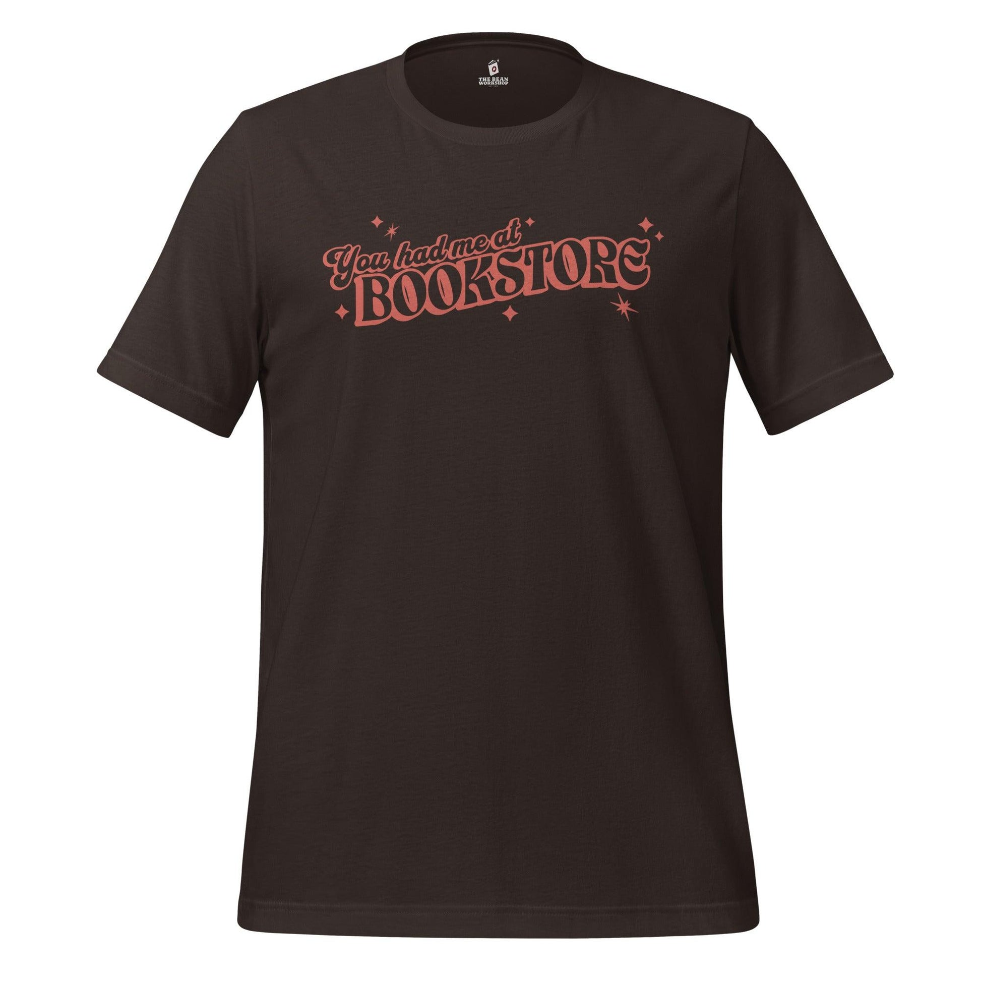 You Had Me At Bookstore T-Shirt - The Bean Workshop - Bookish Apparel, read everyday, t-shirt, tee, valentine, Valentine's Day Picks, You had me at the bookstore