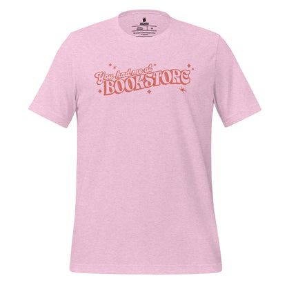 You Had Me At Bookstore T-Shirt - The Bean Workshop - Bookish Apparel, read everyday, t-shirt, tee, valentine, Valentine's Day Picks, You had me at the bookstore