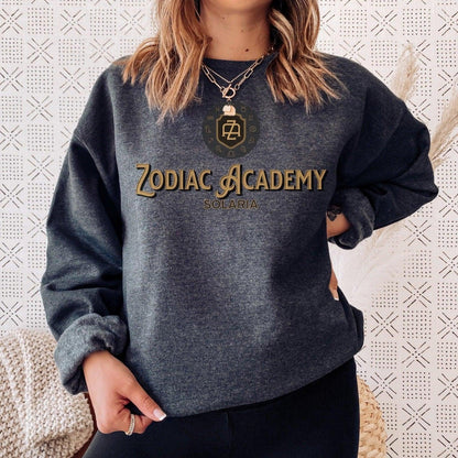 Zodiac Academy Sweatshirt - The Bean Workshop - sweatshirt, twin sisters, zodiac academy