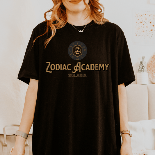 Zodiac Academy T-shirt - The Bean Workshop - t-shirt, twin sisters, zodiac academy